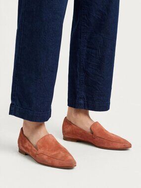 27 Edit Naturalizer Harlie Suede Pointed Loafers Terracotta Rust Size 8.5 Wide